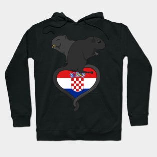 Gerbil Croatia (dark) Hoodie